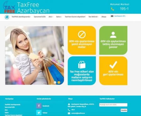 “Tax Free” ilə bağlı internet saytı istifadəyə verildi