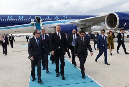 İlham Əliyev Türkiyəyə gedib