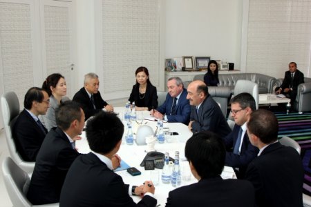 Mədəniyyət və turizm naziri Əbülfəs Qarayev Yaponiya turizm sənayesinin nümayəndələrini qəbul edib
