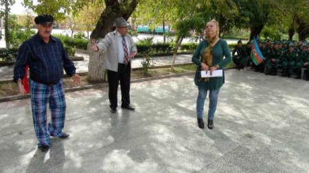 Füzuli Dövlət Dram Teatrı "Müstəqillik günü" ilə əlaqədar "N" saylı hərbi hissədə keçirilən tədbirdə iştirak edib