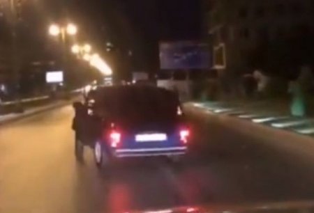 Bakıda sürücü “Fi-fa”lı “Niva” ilə təhlükəli manevrlər etdi