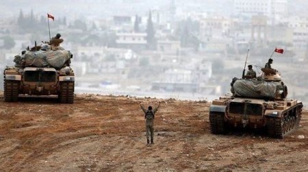 Türkiyə ordusu Suriyada terrorçuların mövqeyini məhv edib