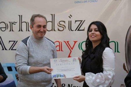 "Sərhədsiz Azərbaycan"-lılar mükafatlandırıldı