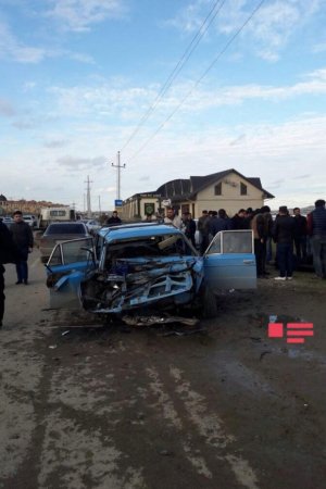 Abşeronda ağır qəza: 1 ölü, 2 yaralı