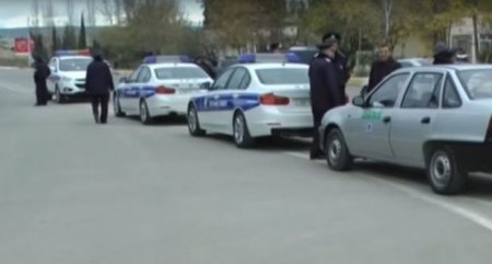Reyd zamanı polislə sürücülər arasında mübahisə yaşanıb