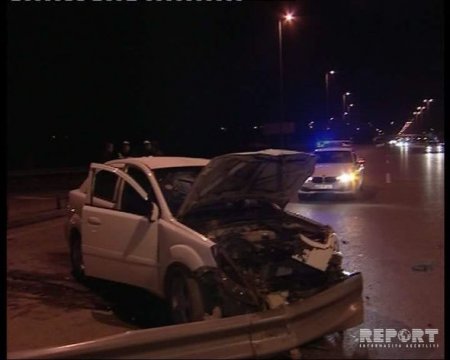 Bakıda sürücü bıçaqlandı: Özünü xəstəxanaya çatdırarkən qəza törətdi