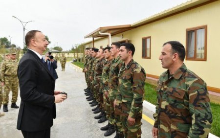 Azərbaycanda yeni hərbi hissə istifadəyə verildi