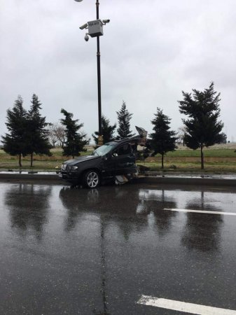 Bakıda baş verən möcüzə kimi qəzanın ŞOK GÖRÜNTÜLƏRİ