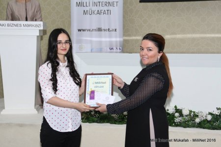 Milli İnternet Mükafatı - Milli Net 2016 qaliblərinin təqdimat mərasimi keçirilib