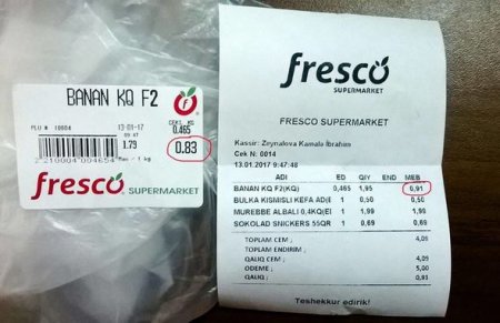 Bakıda supermarket müştəriləri belə aldadır