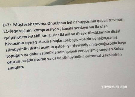 DİN Lənkəranda özünü polis idarəsinin pəncərəsindən atan qadın haqda