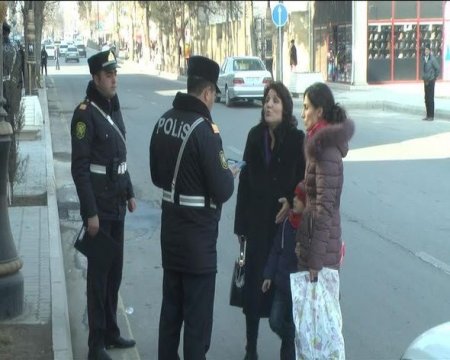 Gəncədə reyd: 70-dən çox piyada cərimələndi