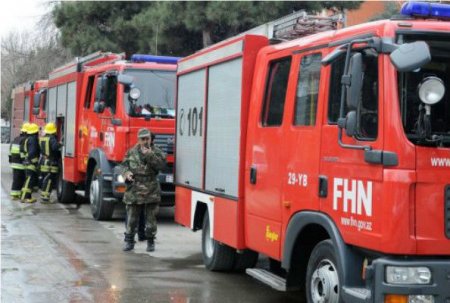Zaqatalada poliklinikada yanğın olub