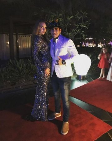 Azərbaycanlı milyarderin 17 yaşlı oğlu və onun model sevgilisi