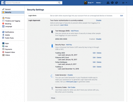 Facebookdan yenilik: Açar yoxdursa hesaba giriş mümkün olmayacaq