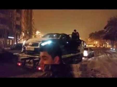 Bakıda təcrübəsiz sürücü görün nələr etdi