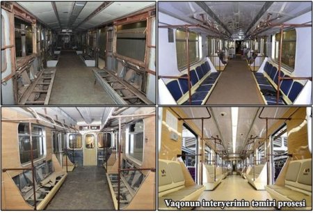 Bakı Metropoliteninin yenilənmiş qatarları