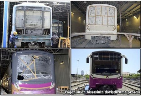 Bakı Metropoliteninin yenilənmiş qatarları
