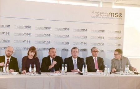 İlham Əliyev Münxendə panel-müzakirədə iştirak edib