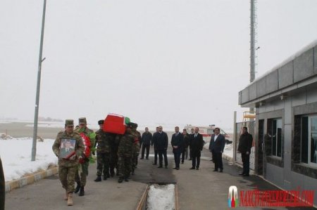 Naxçıvanda şəhid Tural Haşımlı böyük izdihamla qarşılandı