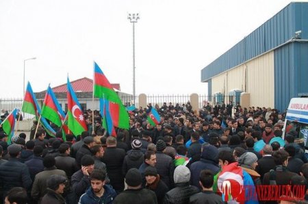 Naxçıvanda şəhid Tural Haşımlı böyük izdihamla qarşılandı