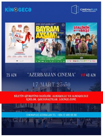 Kinosevərlər Bakıda ulduzlarla birgə film seyr edə biləcəklər