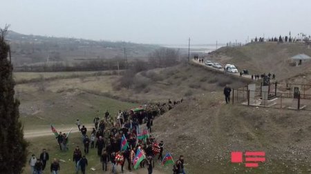 Şəhid hərbçi Tovuzda torpağa tapşırılıb