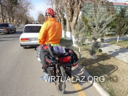 Tehrandan velosipedlə Bakıya Novruz bayramına