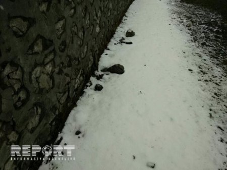 Novruz bayramı günü Qaxa qar yağıb