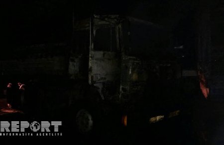 Lənkəranda İran “TIR”ları yanıb
