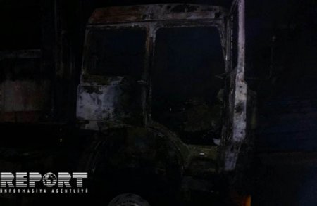 Lənkəranda İran “TIR”ları yanıb