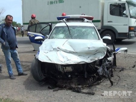 DYP avtomobili “Mercedes”lə toqquşub: Ölənlər var – FOTO + YENİLƏNİB