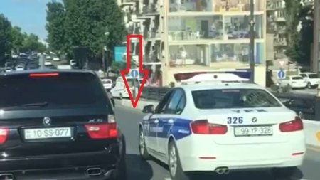 Yol polisin bu hərəkətinə sürücülərin kəskin reaksiyası