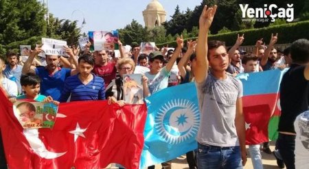 Bakıda Zəhraya görə yürüş keçirildi