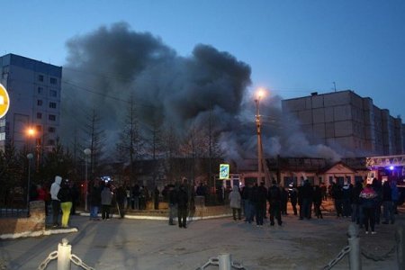 Azərbaycanda məşhur restoran belə yandı