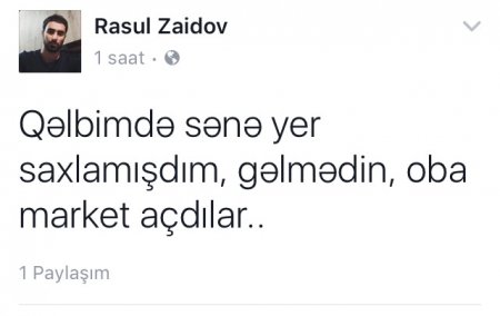 Facebookda "Oba" market gündəm oldu