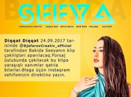 “Papito”nun ifaçıçısının Bakıdakı klipi üçün xanımlar axtarılır
