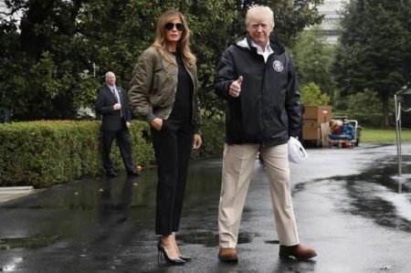 Melaniya Trampın eynəkləri müzakirələrə səbəb oldu