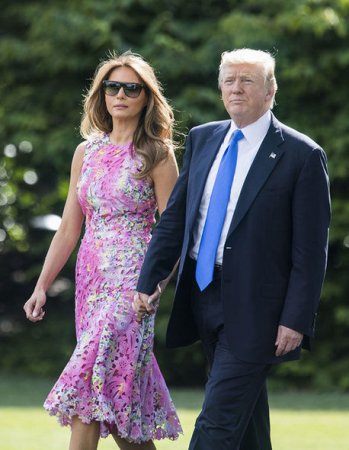 Melaniya Trampın eynəkləri müzakirələrə səbəb oldu