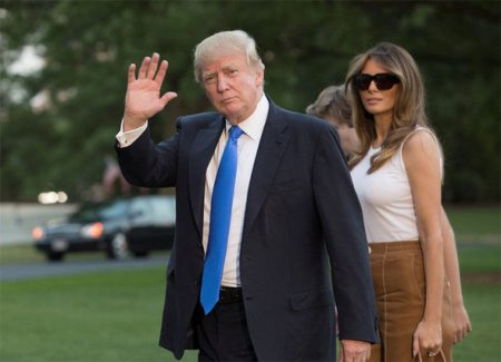 Melaniya Trampın eynəkləri müzakirələrə səbəb oldu