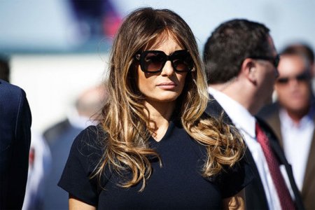 Melaniya Trampın eynəkləri müzakirələrə səbəb oldu