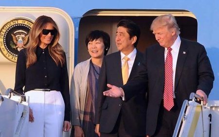 Melaniya Trampın eynəkləri müzakirələrə səbəb oldu