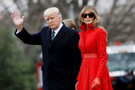 Melaniya Trampın eynəkləri müzakirələrə səbəb oldu