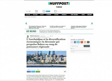 “Haffinqton Post”: Azərbaycanın coğrafi mövqeyi onu regionun sütununa çevirib