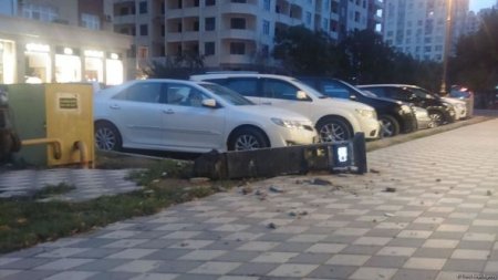 Bakıda parkomatı sındırdılar