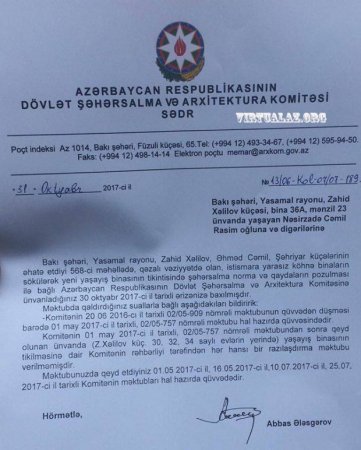 Yasamalda tikinti özbaşınalığı: məmurlar gəldi, Ruslan özünü damdan atası olmadı