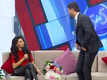 45 yaşlı kişi ilə sevgili olduğu deyilən Aysel efirə mini ətəkdə çıxdı