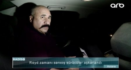 İçkili sürücü polislə mübahisə etdi