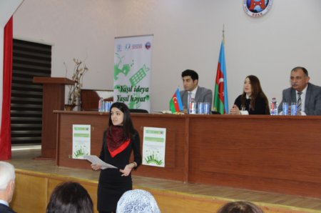 “Yaşıl ideya-Yaşıl həyat” adlı layihənin tədbirləri keçirildi