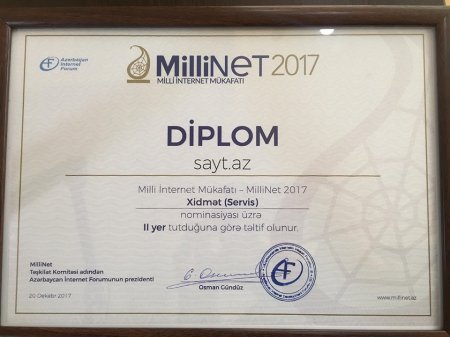 "Sayt.az" və "Azscore.com" saytları mükafatlandırıldı